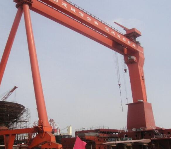 广东深圳200吨造船门式糖心视频免费看机现场