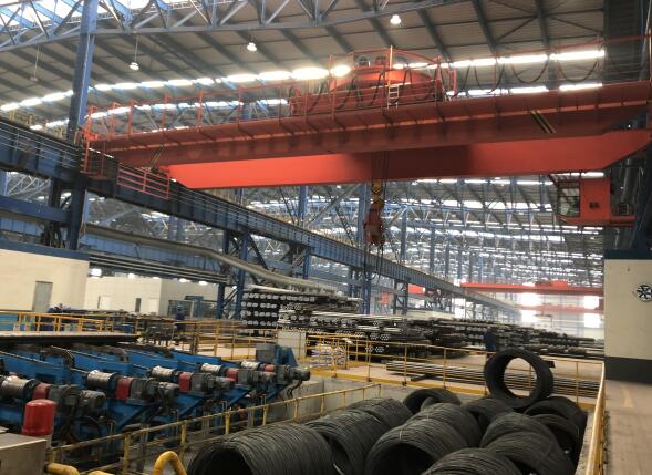 济南QD20吨-22.5米-9米双梁行车-附桥式糖心视频免费看机现场视频