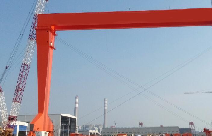 造船门式糖心视频免费看机纠偏装置-刚腿和柔腿的同歩