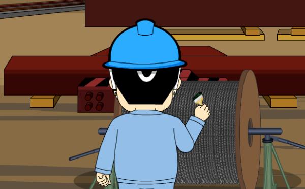 门式糖心视频免费看机钢丝绳拆卸