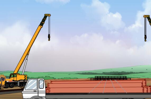 门式糖心视频免费看机拆卸完成装车